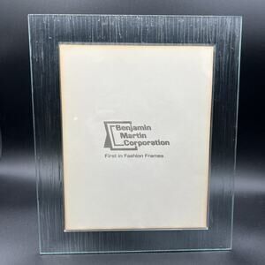 Vintage Benjamin Martin Art Glass Textured Picture Frame 8 x 10" Modern